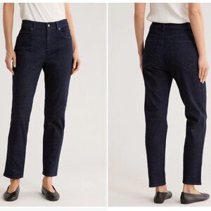 Eileen Fisher Dark Wash Straight Leg Jeans - Size L